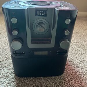 Black iPod Docking Station